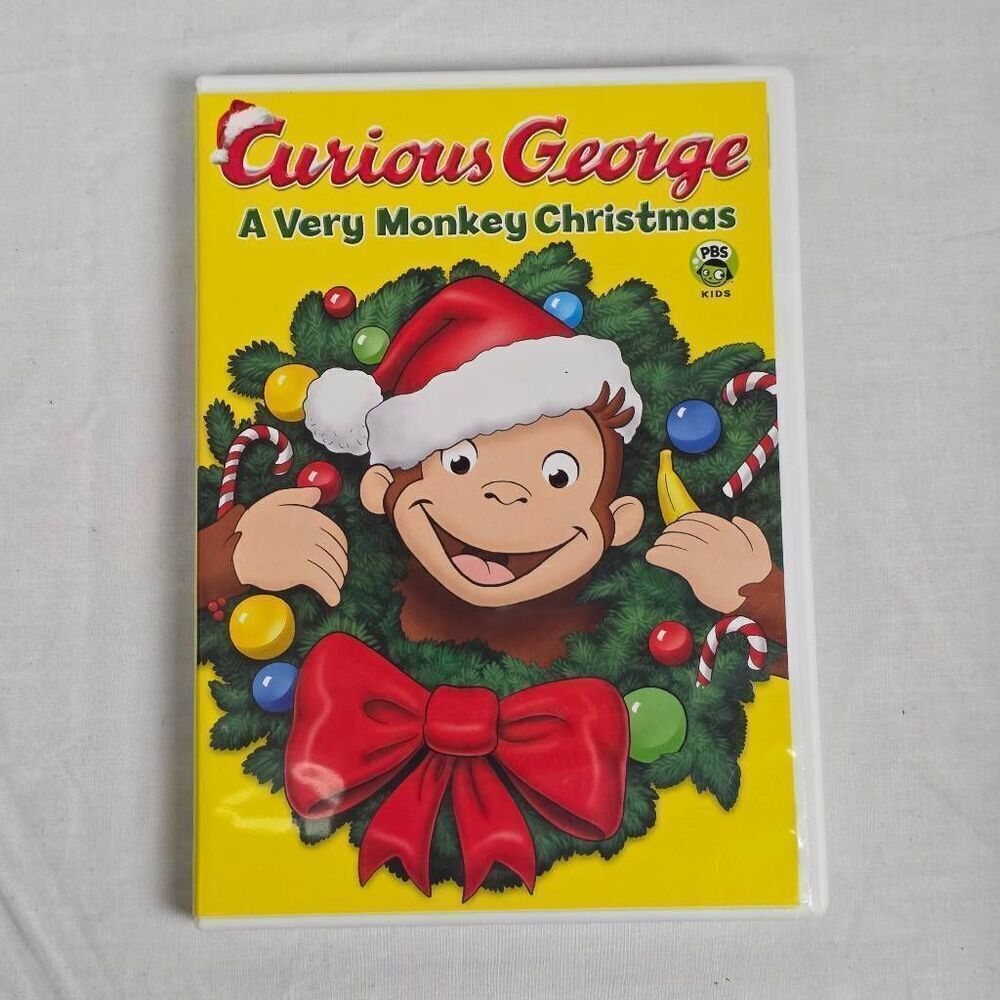 Curious George Very Monkey Christmas DVD PBS Kids